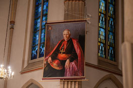 Portrait von Galens in St. Catharina, Dinklage Portrait von Kardinal von Galen